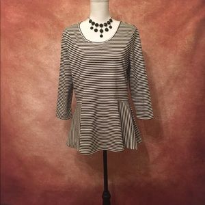 Kim Rogers Stripe Tunic Top